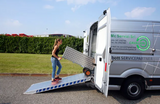 DIMA Transportabel vare og eventrampe. Kapasitet opp til 900kg. 85 eller 100cm bredde