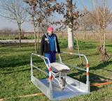 Ferdselsbro aluminium, 120cm