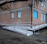 Ferdselsbro aluminium, 120cm