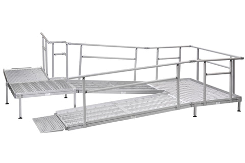 Rullestolrampe Feal systemrampe Aluminium 130 cm bred