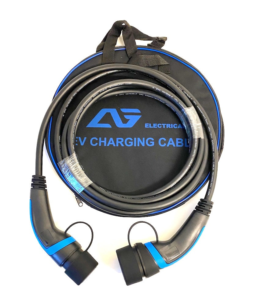 32A Ladekabel til elbil og hybrid, type 2 - type 2