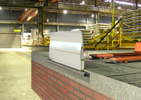 Fastmontert lastebro Definitive, med glideskinne