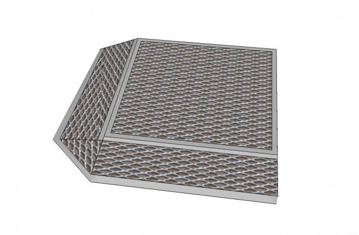Minirampe, Monteringssett, tosidig venstre, 160mm - Ramper.no