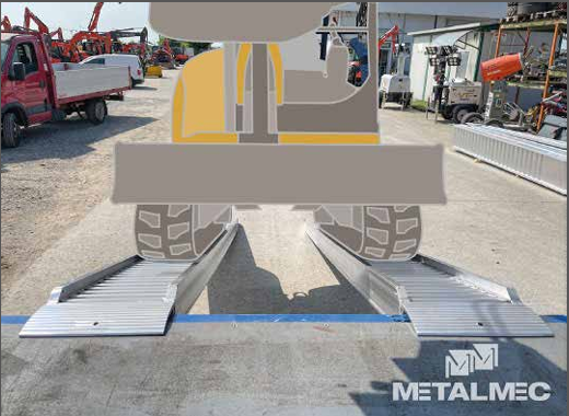 Lasteramper par M140. Kapasitet  opp til 7000 kg per par. Bredde 40 eller 46cm