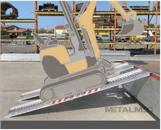 Lasteramper par M076. Kapasitet  opp til 3500 kg per par. Bredde 30 - Ramper.no