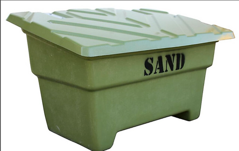 Strøkasse Glassfiber(GRP), 130 l grønn- Sandkasse