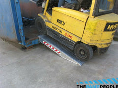 SH Containerrampe aluminium 2  kanaler. 12 til 40 cm høydeforskjell . Opp til 7500kg.