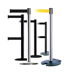 Køordner ADV114 avsperringsstolpe med rullebånd, 365cm